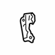 Toyota 55636-AE010 Lower Trim Panel Bracket