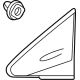 Toyota 60117-47040 Trim Cover, Front Passenger Side Upper