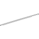 Toyota 68180-08030 Belt Molding, Outer Passenger Side