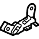 Toyota 62534-47010 Rear Seat Air Bag Bracket, Passenger Side