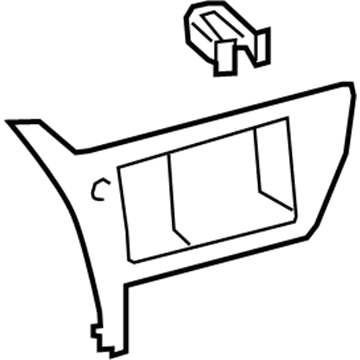 Toyota 55406-12630 Radio Bezel