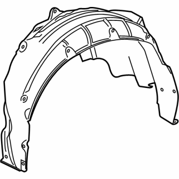 Toyota 65637-AQ010 Wheelhouse Liner