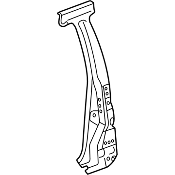61037-02903 Toyota Pillar Reinforcement, Passenger Side Illustration 1 of 1