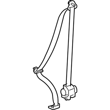 73370-52162-C2 Toyota Lap & Shoulder Belt, Outer Driver Side Illustration 1 of 1