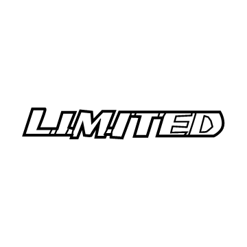 75443-0R100 Toyota Nameplate, Rear Illustration 1 of 1