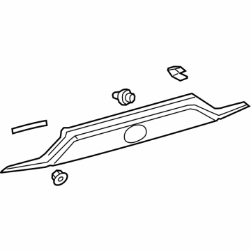 76801-42904 Toyota Finish Panel, Rear Upper Illustration 1 of 1