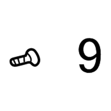 Toyota 90148-A0005 Lock Assembly Screw