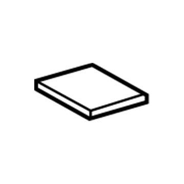 58916-0E020 Toyota Mat, Bottom Illustration 1 of 1