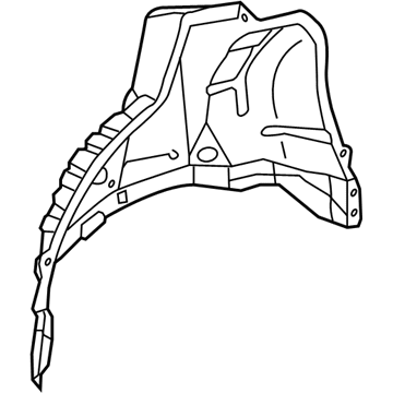 Toyota 61634-06905 Inner Wheelhouse