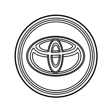 Toyota 42603-60730 Ornament Sub-Assembly, Wheel Hub 42603-60730 Toyota Ornament Sub-Assembly, Wheel Hub Illustration 1 of 1