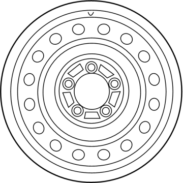 Toyota 42611-35720 Wheel, Spare