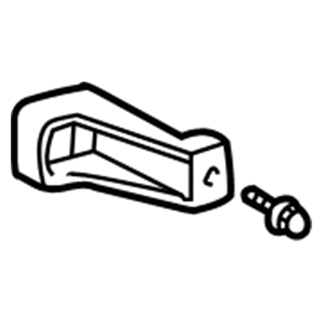 81197-48010 Toyota Repair Bracket, Lower Passenger Side Illustration 1 of 1