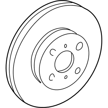 Toyota Corolla Brake Rotor - 43512-02111
