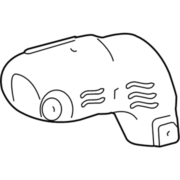 17168-31021 Toyota Heat Shield, Driver Side Illustration 1 of 1