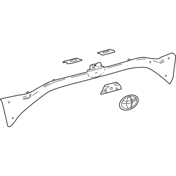 Toyota 76801-62040-A0 Finish Molding