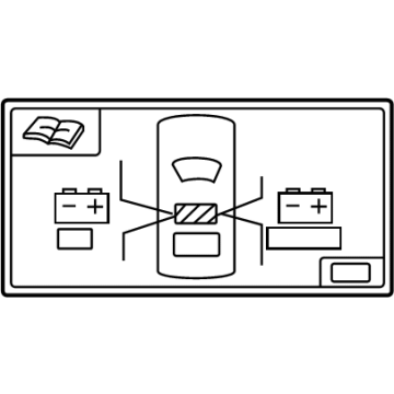 Toyota 288A2-25070 Label, Battery Locat 288A2-25070 Toyota Label, Battery Locat Illustration 1 of 1