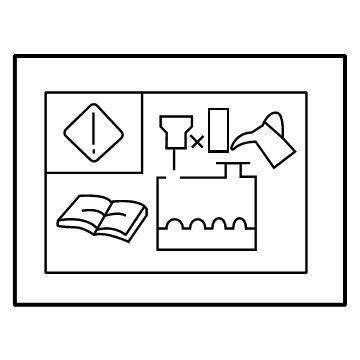 Toyota 11285-11020 Caution Label