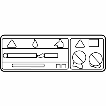 7454A-60130 Toyota Label, A/C & Electrical Illustration 1 of 1