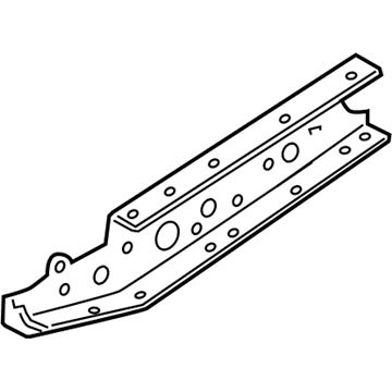 51143-04010 Toyota Rear Side Rail Reinforcement, Passenger Side Illustration 1 of 1