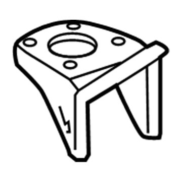 51705-04010 Toyota Rear Side Rail Bracket, Passenger Side Illustration 1 of 1