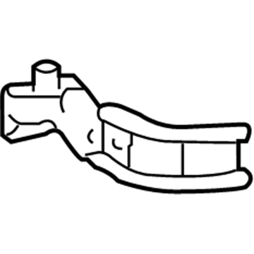 53813-34020 Toyota Fender Extension, Passenger Side Illustration 1 of 1