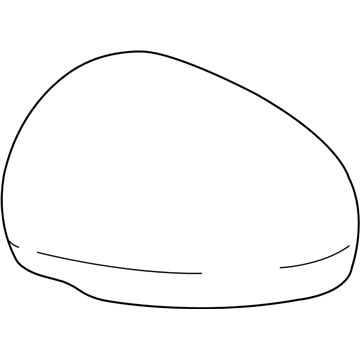 87945-0T010-D0 Toyota Mirror Cover, Red, Driver Side Illustration 1 of 1