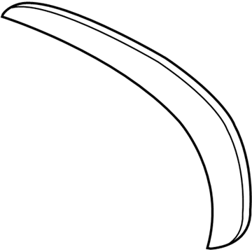 87961-0T010 Toyota Mirror Glass, Driver Side Illustration 1 of 1