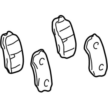 Toyota Sequoia Brake Pads - 04466-60080