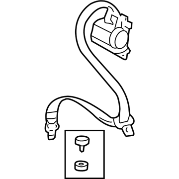 Scion 73350-21020-B2 Center Seat Belt