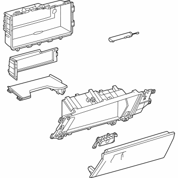 Toyota 55320-0C040-C0 Glove Box Assembly