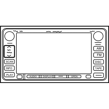 Toyota 86120-35390 Display Unit