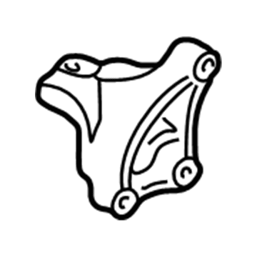 12315-28010 Toyota Side Mount Bracket, Passenger Side Illustration 1 of 1