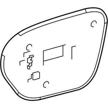 81584-06630 Toyota Backup Lamp Assembly Gasket, Passenger Side Illustration 1 of 1