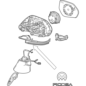 Toyota 87940-06810 Mirror Assembly