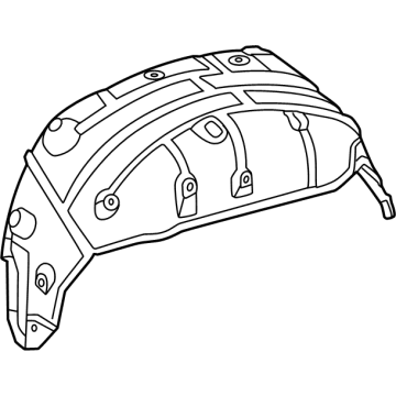 Toyota 65637-0C060 Wheelhouse Liner