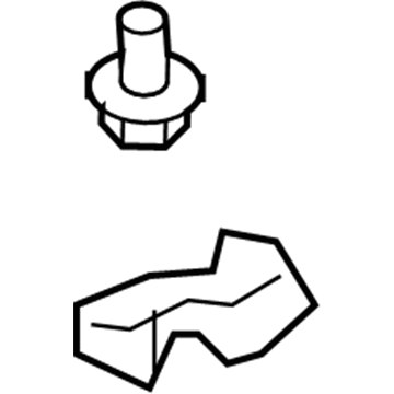 Toyota 62591-0C010 Upper Quarter Trim Base Plate