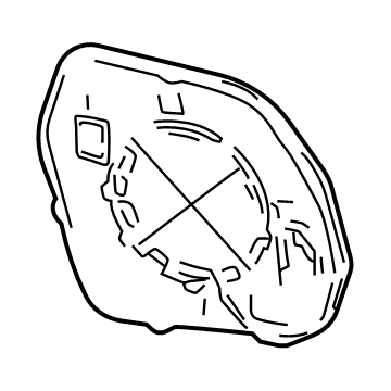 Toyota 87902-AK010 Mirror Glass