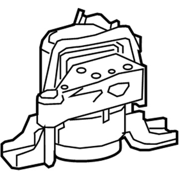 Toyota 12305-36090 Insulator Sub-Assembly, Engine Mounting, Passenger Side 12305-36090 Toyota Insulator Sub-Assembly, Engine Mounting, Passenger Side Illustration 1 of 1