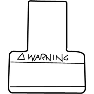 Toyota 74596-53010 Caution Label