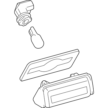 Toyota 81270-AA020 License Lamp