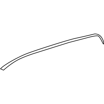 75552-04072 Toyota Drip Molding, Driver Side Illustration 1 of 1