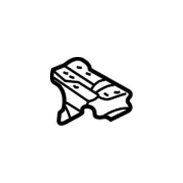 53704-48020 Toyota Battery Tray, Driver Side Illustration 1 of 1