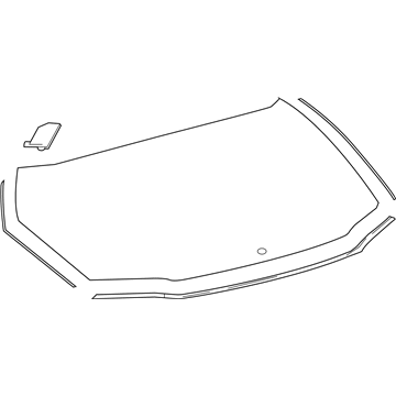 Toyota 68105-F4011 Lift Gate Glass