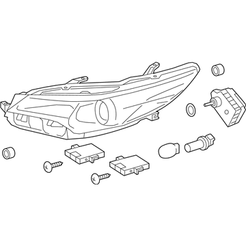 Toyota 81110-06870 Headlamp Assembly