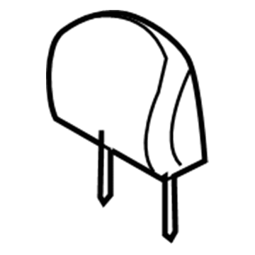 71910-48361-C0 Toyota Headrest, Black, Front Illustration 1 of 1