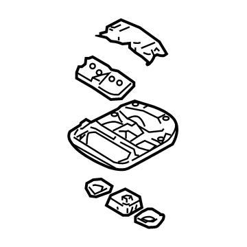 Toyota 63650-08561-B0 MAP Lamp Assembly