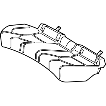 71503-07051 Toyota Seat Cushion Pad, Rear Illustration 1 of 1