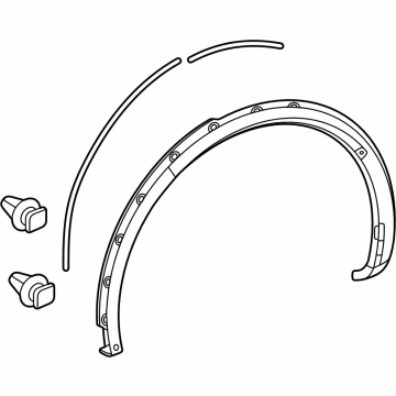 Toyota 75605-47010 Wheel Opening Molding