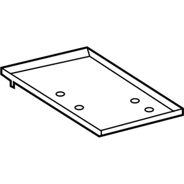 74431-12100 Toyota Battery Tray, Front Illustration 1 of 1