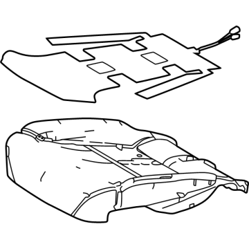 Toyota 79015-35020 Seat Cushion Pad